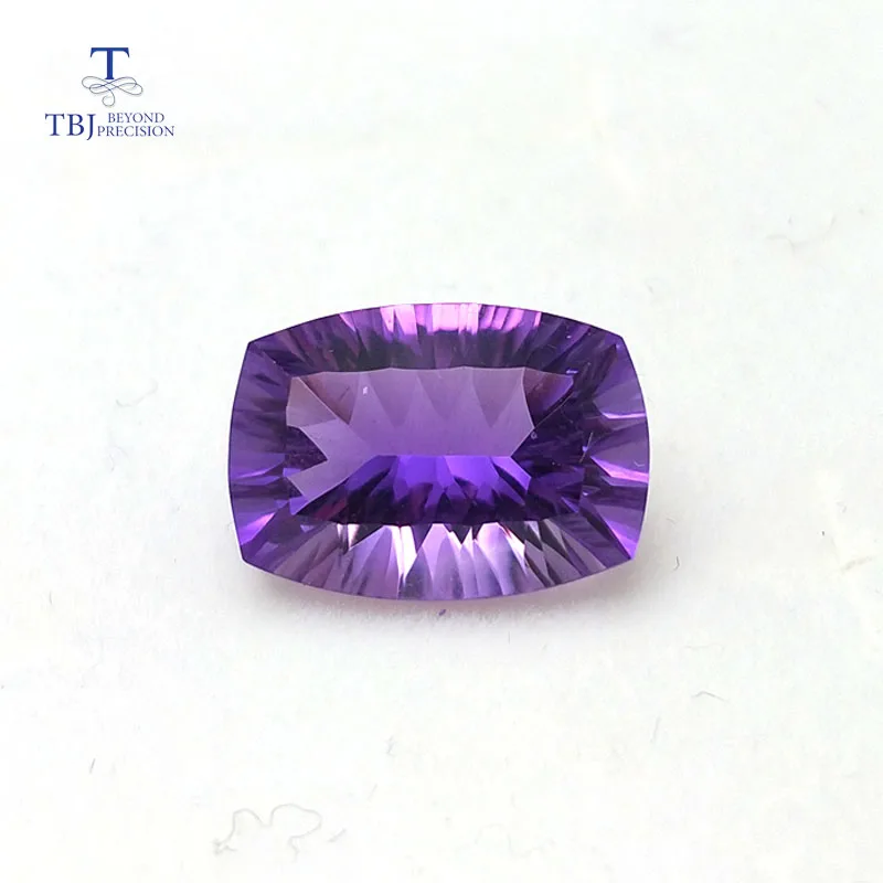 natural amethyst cushion 10*14mm concave cut ard 6ct for 925 silver jewelry mounting 100% natural amethyst loose gemstones loose gemstones