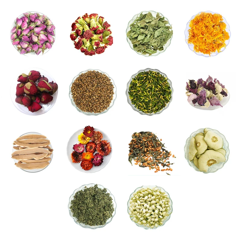 14 kinds different blooming flower tea flavors Scented Different herbal flavor Each 50 g+Free shipping |