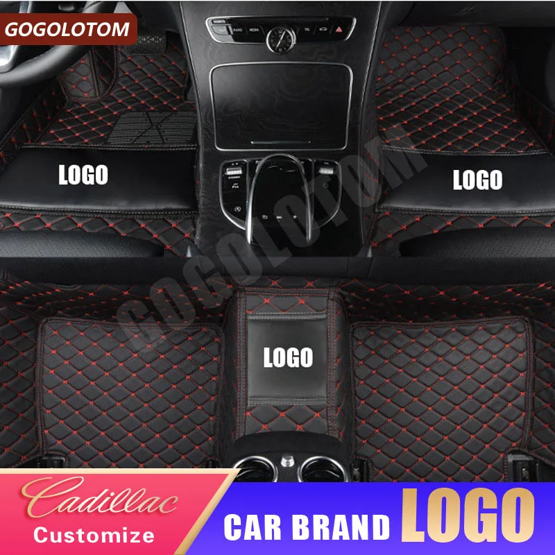 Custom Car Floor Mats Luxury Leather for Cadillac SRX CTS Escalade ATS