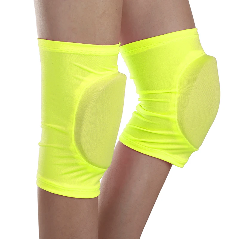 20 цветов защита колена для фигурного катания на коньках защитная накладка для спортивной безопасности защитный коврик Защита 15 мм Индивидуальный размер - Цвет: fluorescent yellow