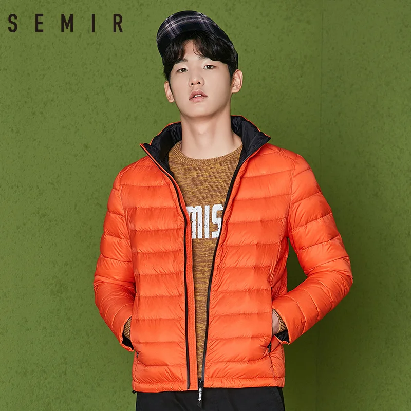 SEMIR пуховая куртка для мужчин Съемная зимние куртки с капюшоном мужчина утка