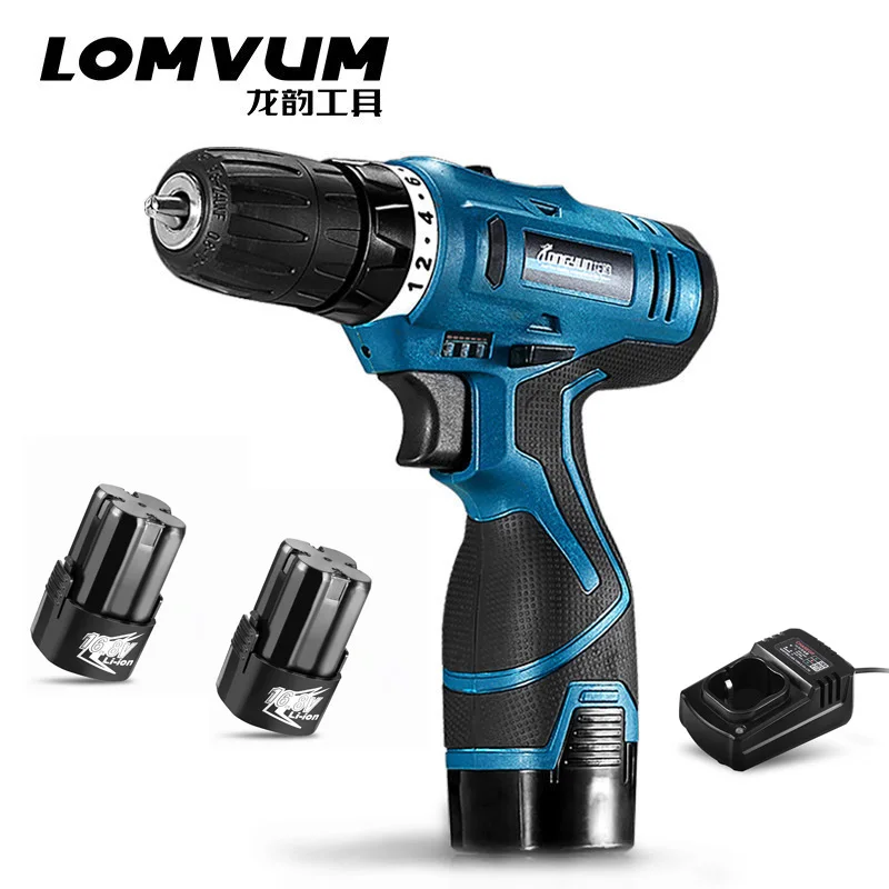 16.8V 25V Electric Cordless Screwdriver with TWO Rechargeable Lithium Battery Power Tools Electric Drill Multi-function DIY