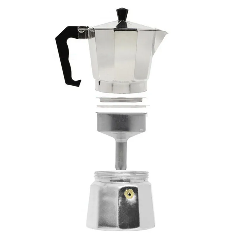 Высокое качество плита топ Moka горшок Алюминий Итальянский кофе пивоварения