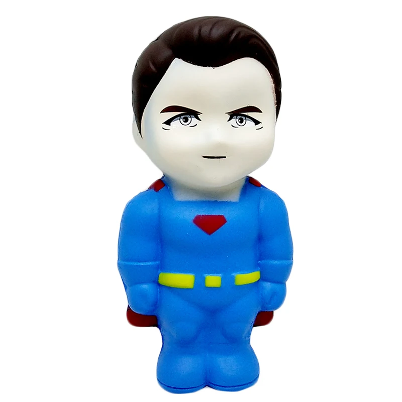 Jumbo супер герой мягкий кавайный медленно поднимающийся креативный мягкий хлеб ароматическая сжимающая игрушка для снятия стресса для детей подарок на день рождения игрушка - Цвет: Superman