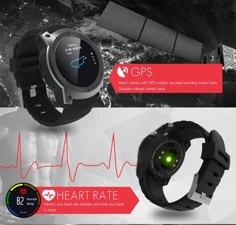 Умные часы для мужчин и женщин GPS GSM GPRS Bluetooth пульсометр фитнес трекер 2G sim карта