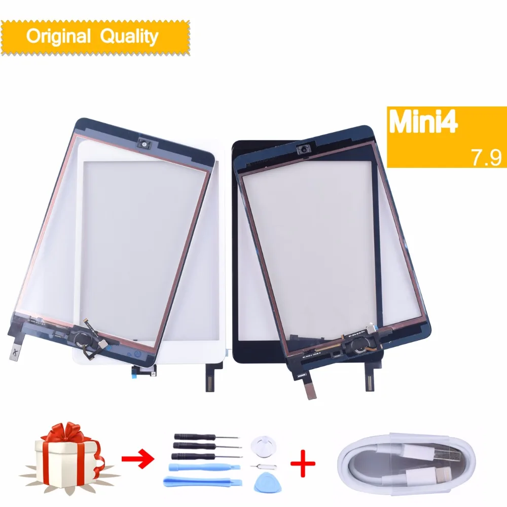 original for apple iPad mini 4 Mini4 Touch Screen Digitizer with Home Button assembly Front Glass Touch Panel A1538 A1550 tablet original for apple iPad mini 4 Mini4 Touch Screen Digitizer with Home Button assembly Front Glass Touch Panel A1538 A1550 tablet