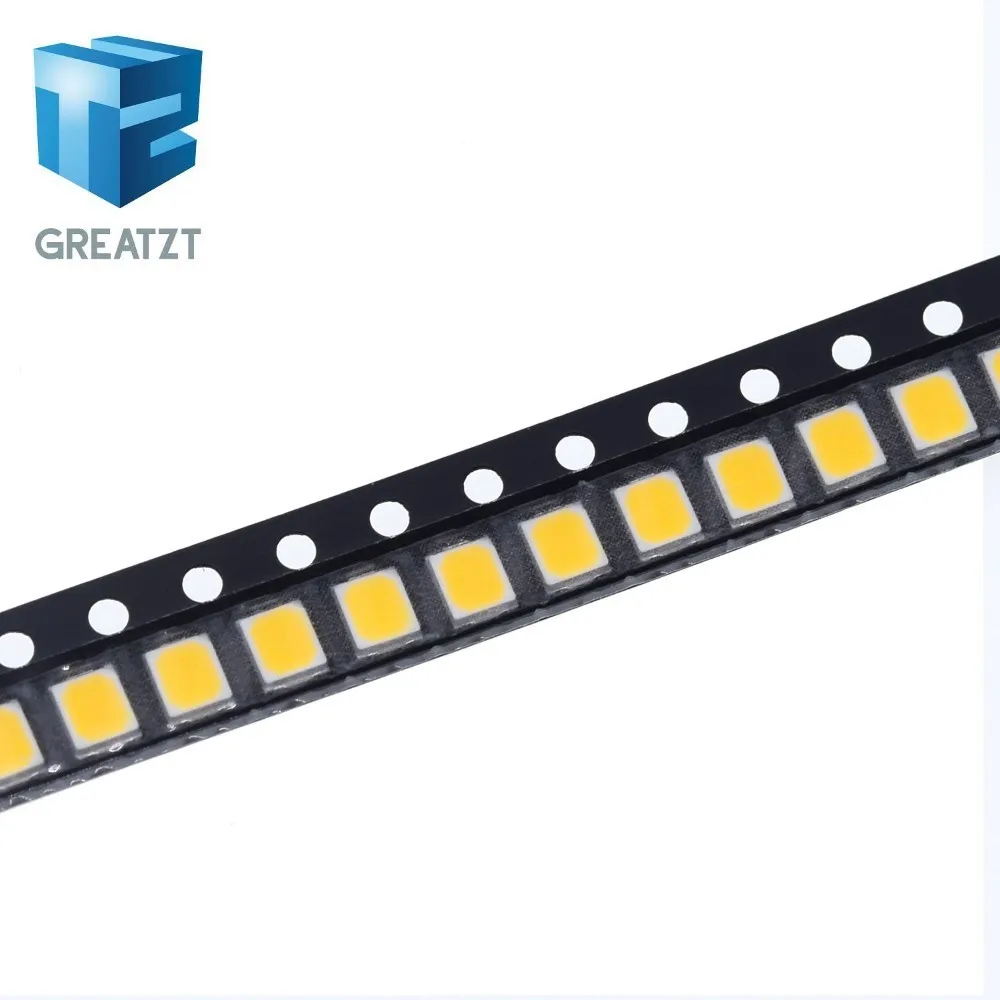 100 шт. 21-25 LM теплый белый 2835 SMD LED 0.2 Вт высокое яркое чип светодиоды горячий