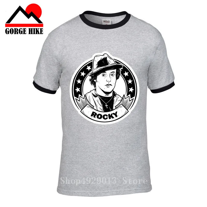 

MMA Boxer Movie Apollo Creed Rocky Balboa T-shirt For Men Dropshipping Short Sleeve Cotton Plus Size Custom Team Boxing Art Tee