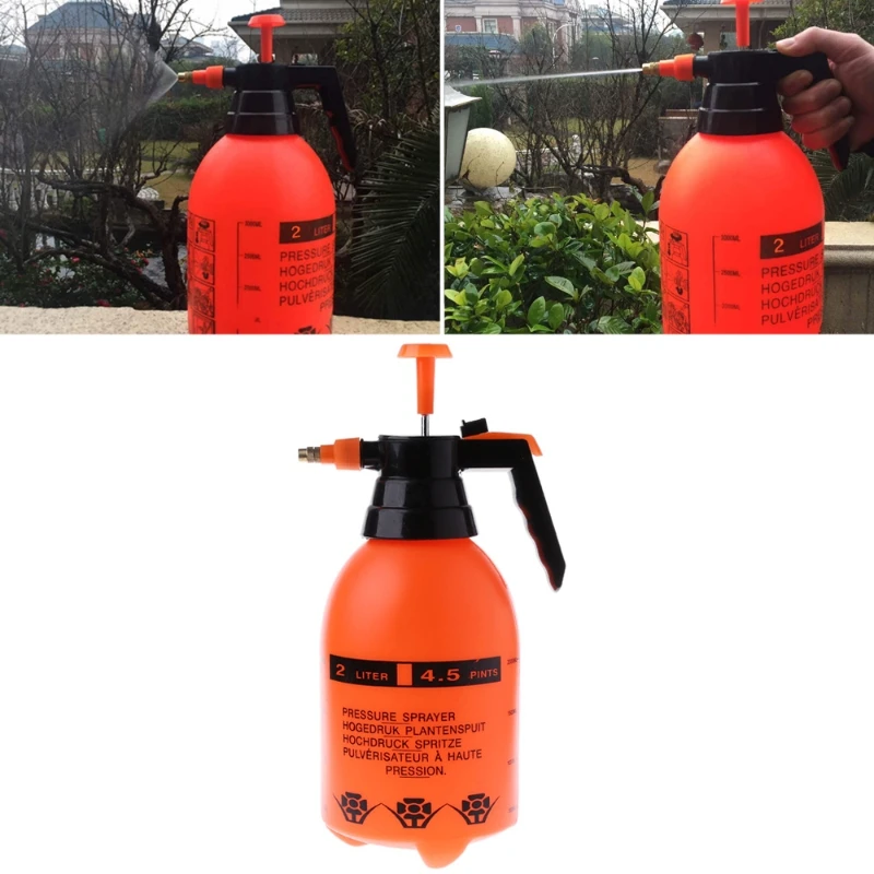 

New 2.0L Car Washing Pressure Spray Pot Auto Clean Pump Sprayer Bottle Pressurized Spray Bottle High Corrosion Resistance