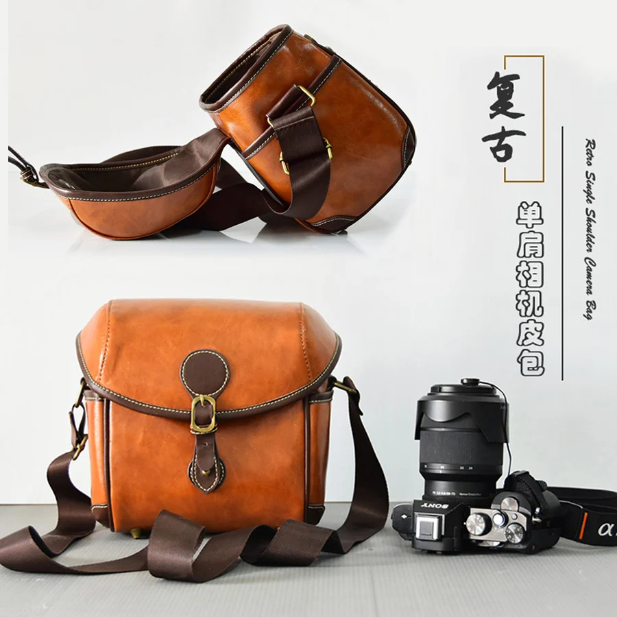 Capa para Câmera Portátil de Couro D'água para Canon pu à Prova Kiss ii 250d Sl2 Sl3 M100 M200 M50 M10 m6 m5 m3 Sx60 Sx70 Eos m x9 200d - Image 2