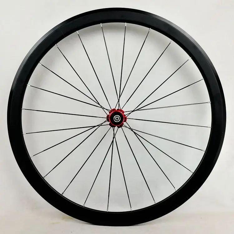 Шоссейные велосипедные колеса супер-легкие алюминиевые четырехперлиновые плоские спицы 3,0 гоночные 40 обода колесо для дорожного байка 700C с F/V