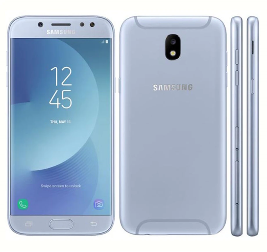 Samsung Galaxy J5 Duos(), мобильный телефон на Android, J530FD, 4G LTE, 5,2 дюймов, четыре ядра, две sim-карты, 13 МП и 13 МП ram, 2 Гб rom, 16 ГБ