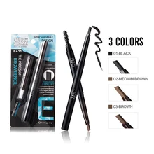 MENOW модные бровей карандаш с щеткой зубная щетка с двумя головками и заменить бровей Треугольники Водонепроницаемый Тень для бровей крем MN084