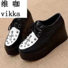 Caliente Nuevo 2017 del otoño del resorte Cuñas Altos Talones de Las Señoras Zapatos Casuales vulcanizar Mujeres resbalón en los zapatos de plataforma mujer chaussure femme