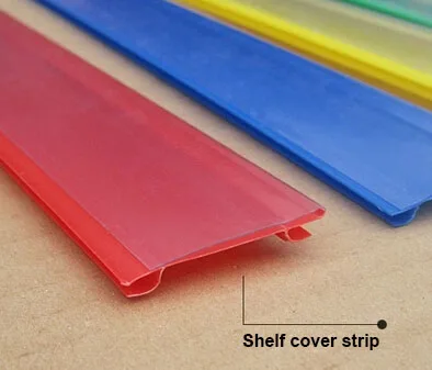 

90*4cm supermarket label holder strip shelf protection guardrail POP sign tag banner holder clip strip shelf talker