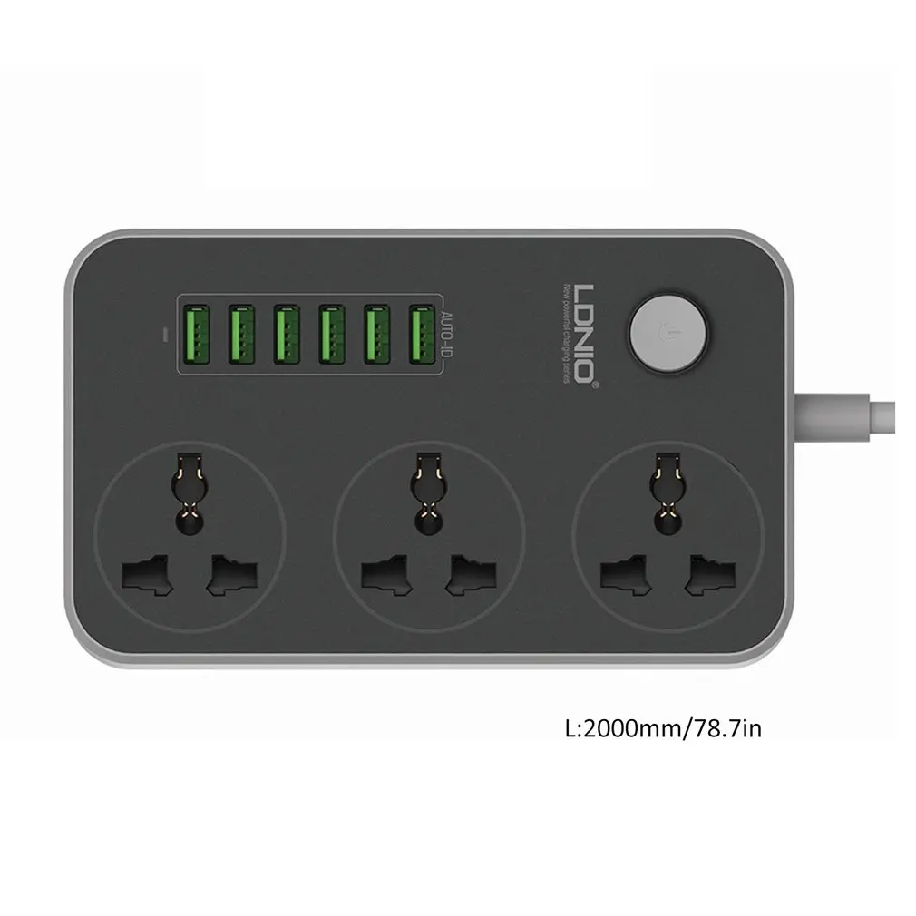 3 разъема + 6 usb портов USB силовая полоса умный дом защита розетки от скачков напряжения Быстрая зарядка домашний патч с расширителем платы