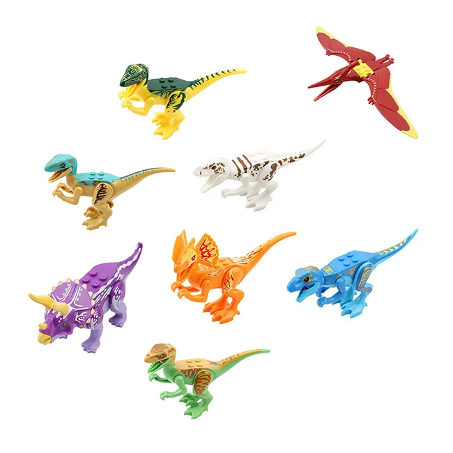 Динозавр мир Парк Юрского периода птерозавры Tyrannosaurus Rex дети мультфильм сборные игрушки Модели Строительные блоки подарок для детей