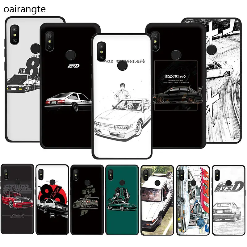 Чехол для телефона INITIAL D AE86 из мягкого ТПУ Для Xiaomi Poco X3 Nfc Mi 8 9 10 SE A2 A3 Lite 6 A1 2s Max 3 F1 9T
