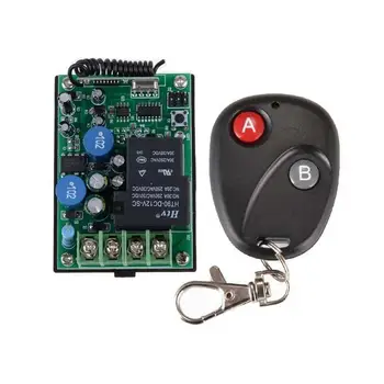 

AC 220V 30A RF Wireless Remote Control Delay Time Signal Switch Multi-function Receiver With 2-Button AB Remote Transmitter