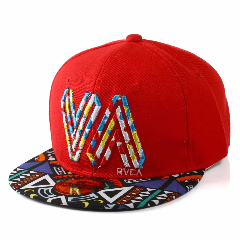 Hip hop Cap Color Letters VA Word Embroidery Men women Baseball Caps
