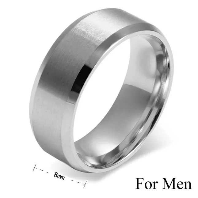Принцесса Cut 6*6 мм 1CT CZ женский свадебный браслет 2 в 1 кольца наборы, мужские кольцо из нержавеющей стали 316L