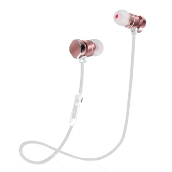 

Wireless Bluetooth Earphone Comfortable In-Ear Magnetic Metal Earphones Stereo Sports Headset with Mic