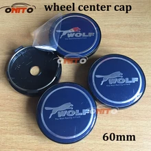 20pcs/set WOLF Logo 56mm 60mm car emblem Wheel Center Hub Cap badge covers For A1 A2 A3 A4 A5 A6 A7 A8 Q1 Q3 Q5 Q7 TT R8 S RS