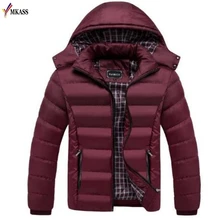 New Arrival Casual Slim Cotton With Hooded Mens Winter Parkas Casaco Masculino Warm Winter Jacket Men Coat Big Size M-4XL