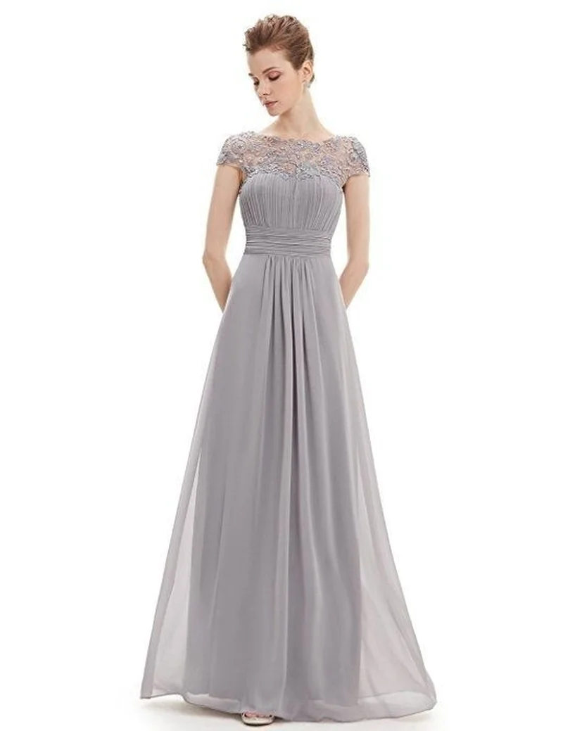 Осенне-зимнее женское платье, элегантное шифоновое кружевное длинное вечернее платье для церемонии, свадьбы, подружки невесты, макси размера плюс, Vestidos