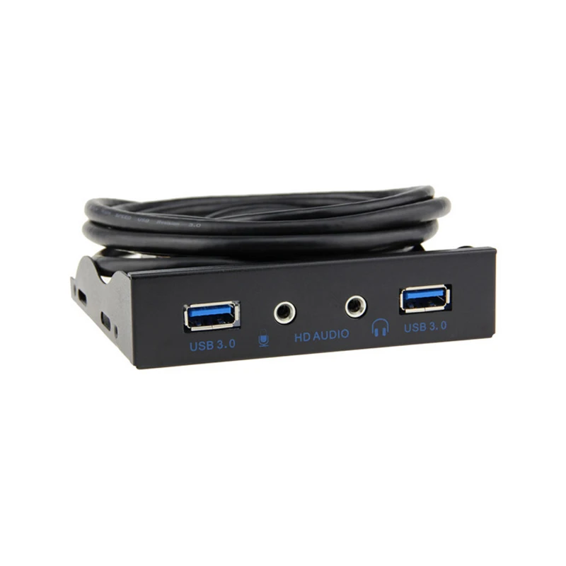 Передняя панель на 2 USB порта 3 5 дюйма с аудио кабелем|Компьютерные кабели и