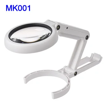 

MK001 USB Plastic magnifying glas with led light