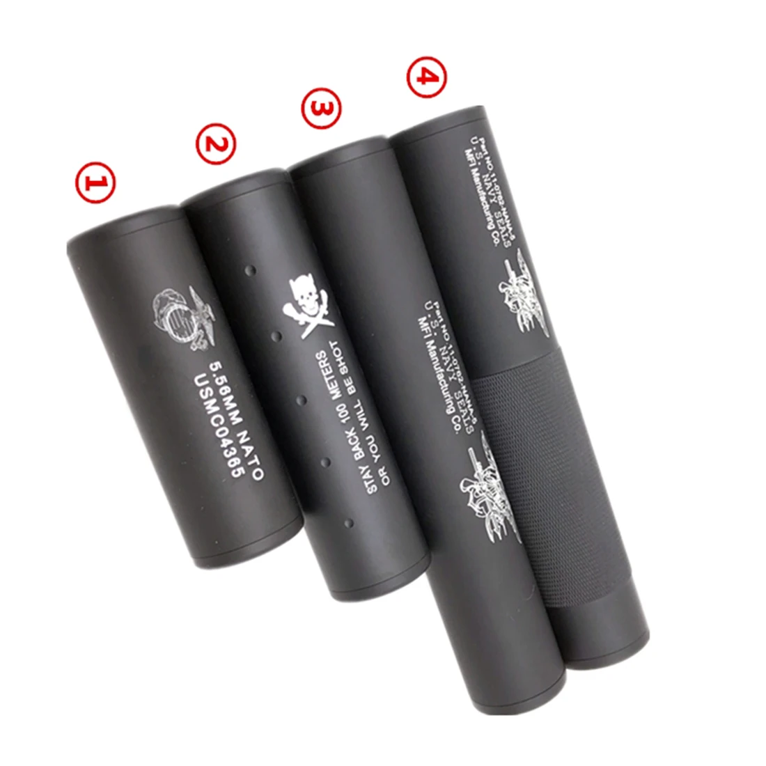 

MODIKER 100/130/190mm 14 Inverse Carving Thread Barrel Decorator for JM Gen.9 M4A1 / JM Gen.10-ACR Water Gel Beads Blaster Black