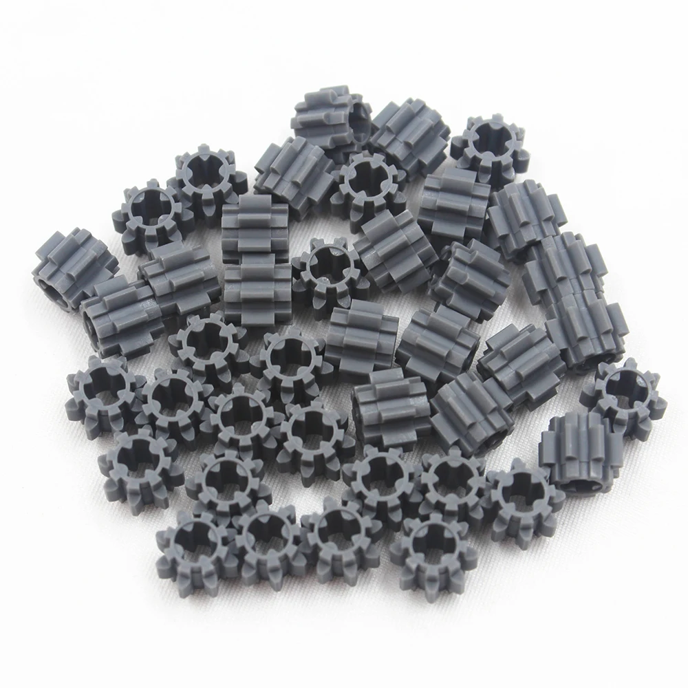 Technic Gear Cross Hole z8 Compatible With Lego Technic Building Blocks Bulk Parts Kids Toys 40PCS/LOT