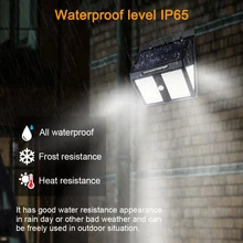 Светодиодный 5000лм водонепроницаемый PIR датчик движения солнечный свет сада Открытый светодиодный солнечный светильник безопасности двери бассейна солнечное освещение