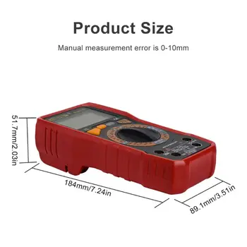 

AN819C Digital Multimeter LCD Display AC/DC Ammeter Resistance Capacitance Tester