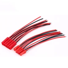 10 Pairs 100mm 150mm 2pins 20AWG JST Connector Plug Cable Male and Female for RC plane Battery