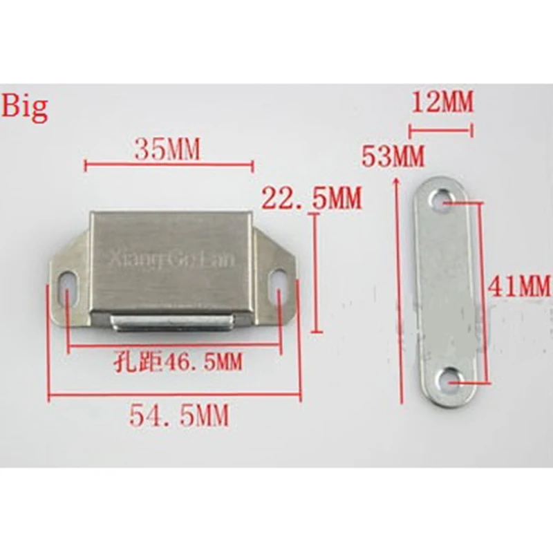 30 шт./лот мебель для дверей кабинета и шкафа Нержавеющая сталь Магнитная защелка магнит