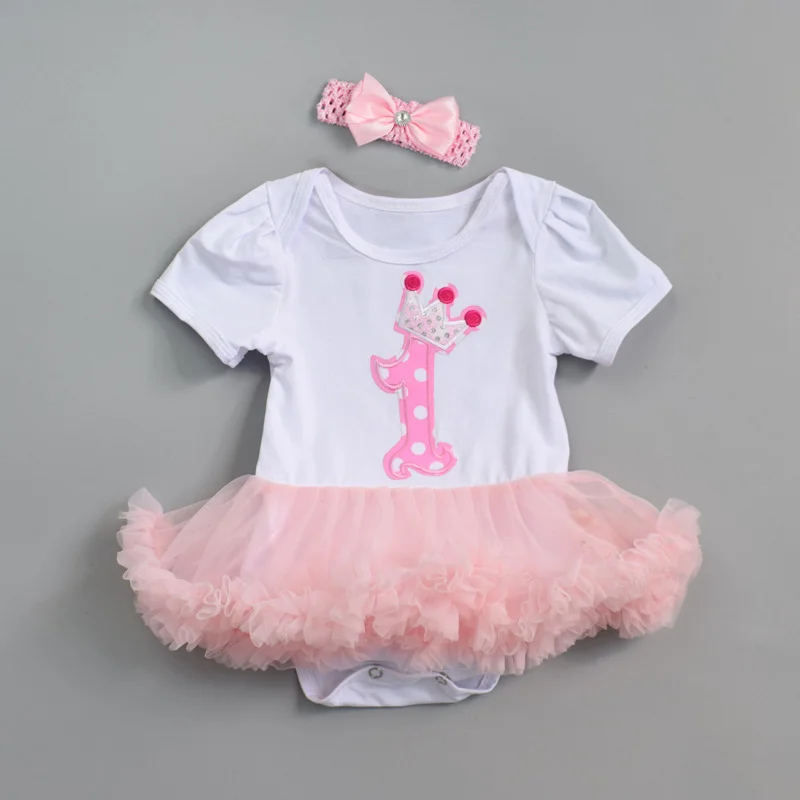 Г. Комплект праздничной одежды с цветочным принтом для новорожденных девочек, праздничное платье с пышной юбкой для девочек, комплект одежды из тюля для малышей - Цвет: A5