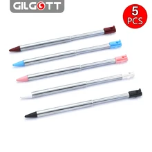 Caneta retrátil de metal para nintendo 3ds, cores de gilgott 5 peças