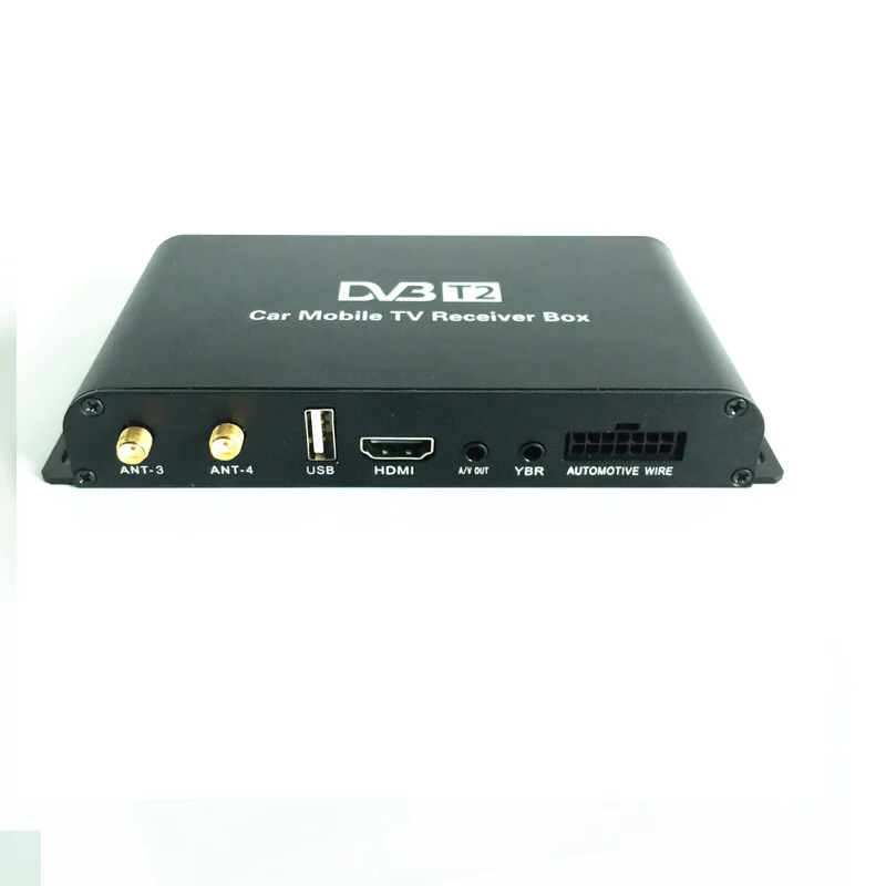 Новейший 4 мобильный чип высокоскоростной тюнер Автомобильный DVB T2 цифровой