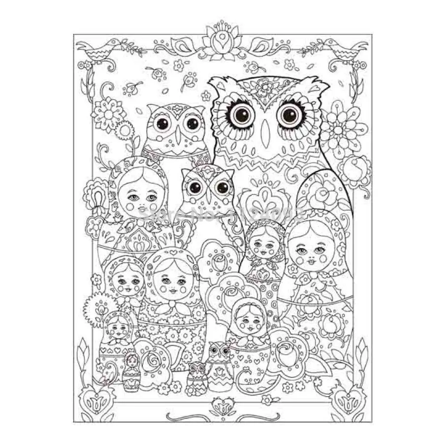Creative Haven Coloring Book Owls Books For Children Fashion Grown UPS