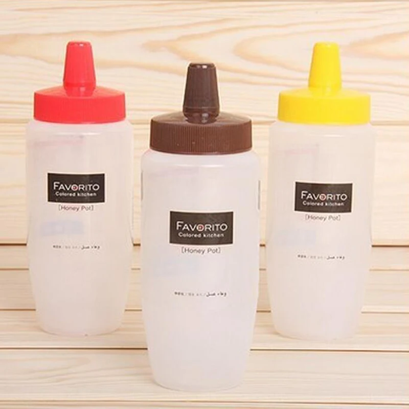 

Multifunction Storage of Honey Salad Oil 340ml Sauce Squeeze Bottle Jar container Almacenamiento de aceite de ensalada de miel