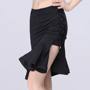 

New Latin Dance Dress Adult Latin Square Dance Skirt Underneath Half Skirt with Skirt Fish Bone Skirt