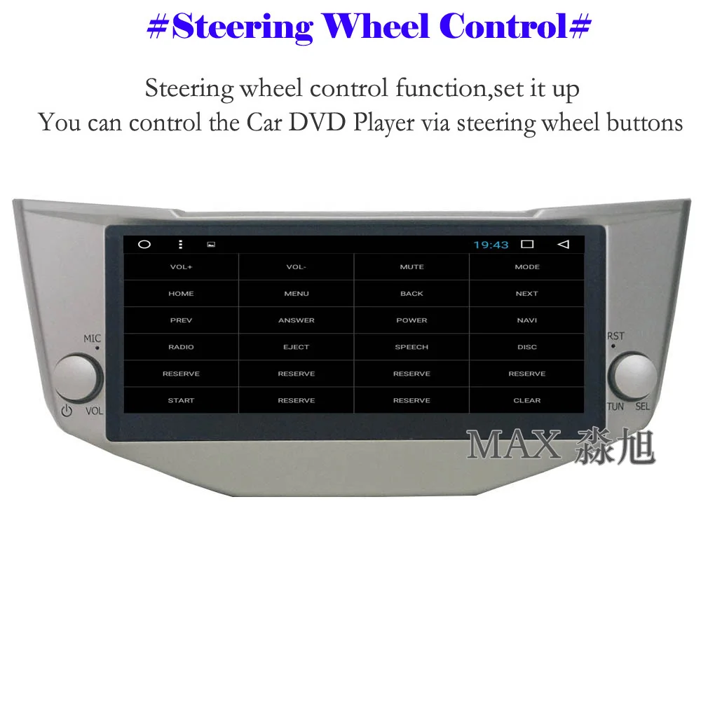 Cheap MAX  Android 8.1.0 GPS Navigation System For Lexus RX330/RX200/RX350 Car Radio RDS Bluetooth Call/Music WiFi 4G SWC Free Map 4