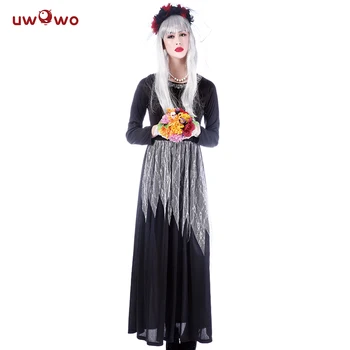 

UWOWO Halloween Gohst Bride Cosplay Women Scary Party Dress Cosplay Girl Halloween Cosume For Women Ghost Adult Costume