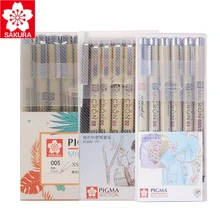 1 шт. SAKURA XSDK Косметический Карандаш Водостойкий крючок линия комиксов ход линии Аниме Дизайн Черный Основные красоты Ручка