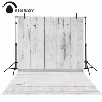 

Allenjoy vinyl photography background White wood texture pure color children photo professional festival backdrop photographic