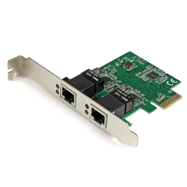 Адаптер Tarjeta сетевой NIC PCI Express e de 2 порта Ethernet Gigabit RJ45 | Мобильные телефоны и