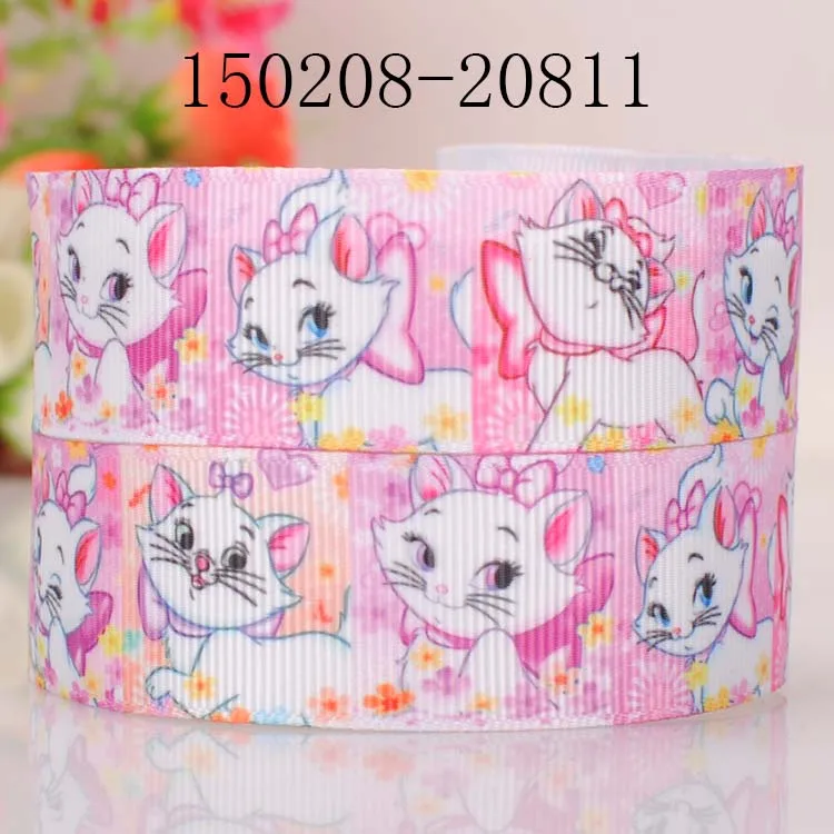 

5yards 7/8 " 22 mm cute Marie cat cartoon grosgrain ribbon tape DIY handmade hairbow ribbon free shipping