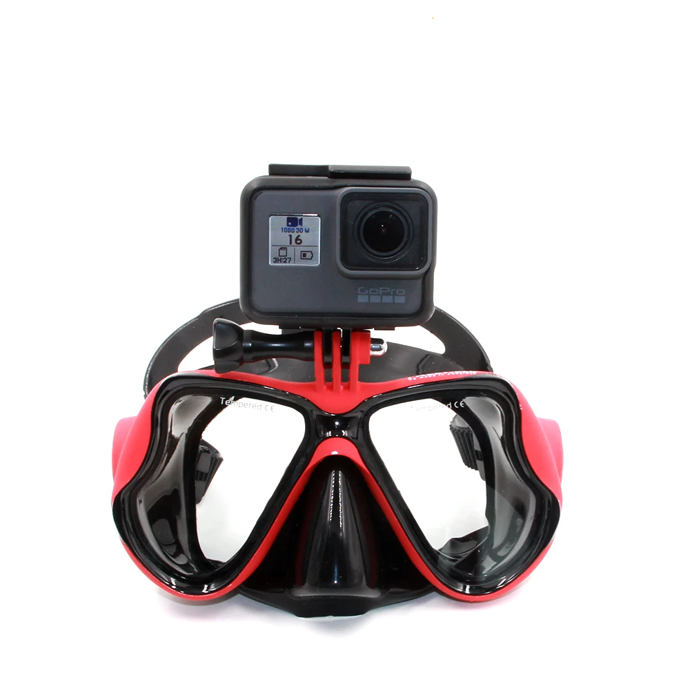 TELESIN Go Pro Underwater Diving Mask Scuba Snorkel Swimming Goggles for GoPro 5 Hero Xiaomi yi